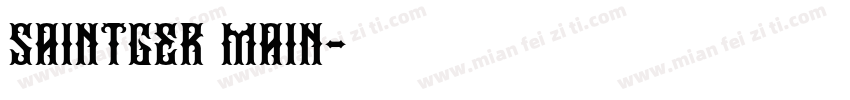 saintger main字体转换